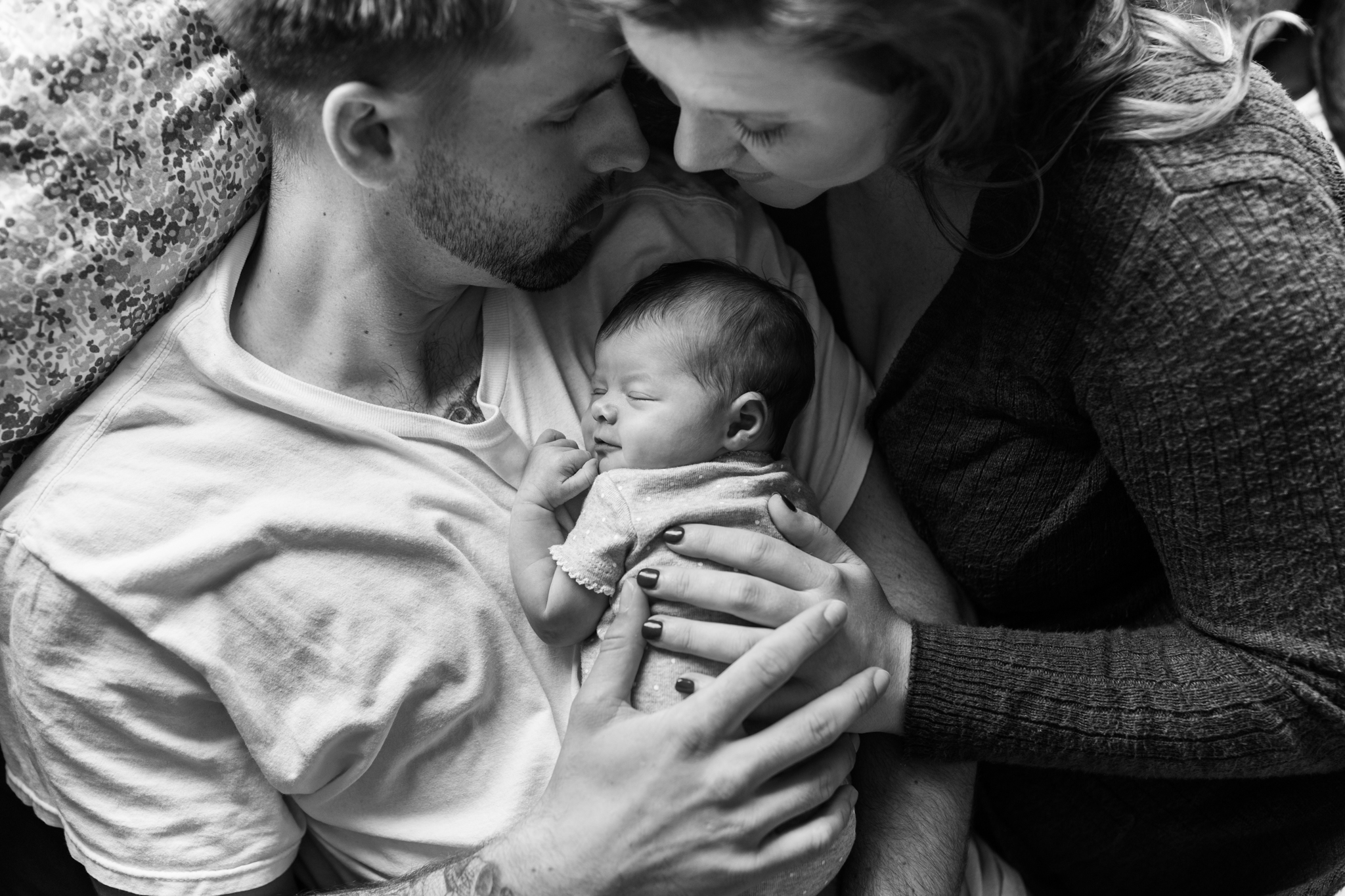 First Days At Home Olympia, WA Newborn Photographer Family, Baby